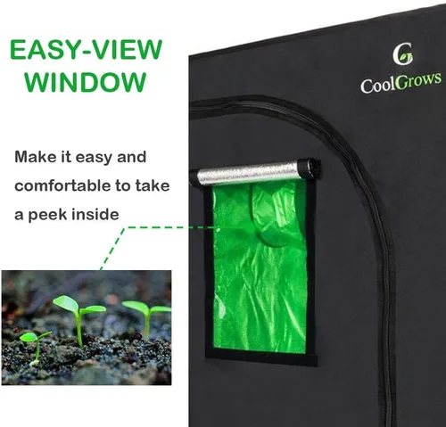 Miniatura 2 de Armario para cultivo de plantas en interior, desmontable, reflectante, hidropónica, no tóxica, de Valuebox