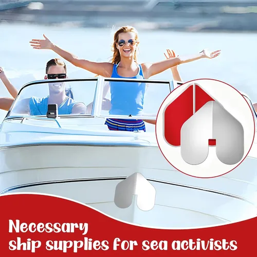 Miniatura 5 de DECOHS 2 protectores de arco para barcos - Protector de arco de acero inoxidable con muescas - Protector de quilla de arco con adhesivo