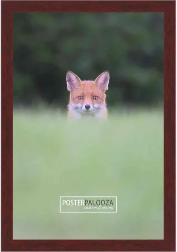 Miniatura 3 de Poster Palooza Marco de 24 x 19 pulgadas, acabado de caoba marrón, de madera de pino maciza, con plexiglás acrílico UV, parte trasera de tablero