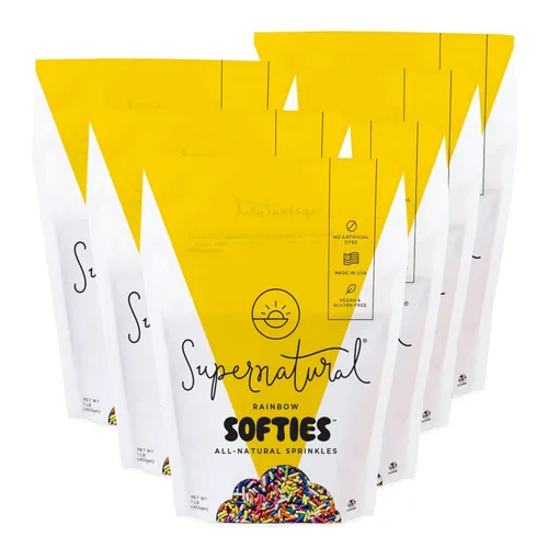 Miniatura 14 de Supernatural Rainbow Softies - Gránulos naturales, fabricados en Estados Unidos, sin tintes artificiales, sin soja, sin gluten, vegano, 3 onzas