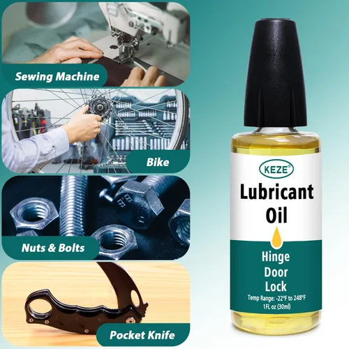 Miniatura 7 de Keze Lubricante para Bisagra de Puerta Solución para Bisagras Chirriantes Aceite Lubricante para Ruido Aceite de Cuchillo Sintético Lubricante