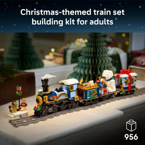 Miniatura 2 de LEGO Icons Holiday Express - Juego de construcción de tren para adultos, a partir de 18 años, decoración del hogar de temporada para dormitorio