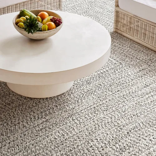 Miniatura 9 de nuLOOM Wynn Tapete trenzado para interiores y exteriores, 6 pies, cuadrado, color gris claro/sal y pimienta