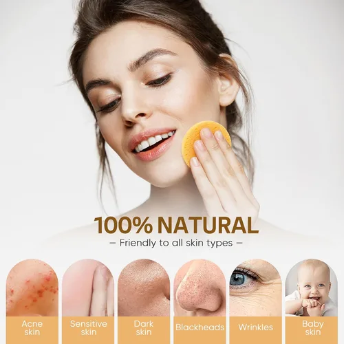 Miniatura 5 de GAINWELL Esponjas faciales comprimidas de 100 piezas, limpieza, para uso personal de spa esteticista Amarillo