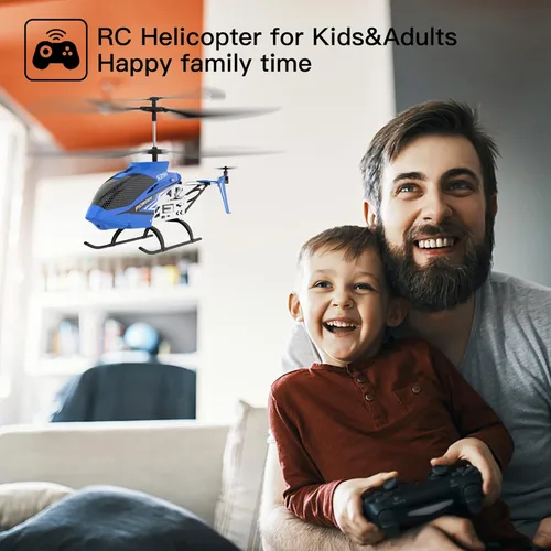 Miniatura 8 de Cheerwing Helicóptero de control remoto, SYMA S39H Helicóptero RC con retención de altitud y modo de alta y baja velocidad, 2 baterías, avión