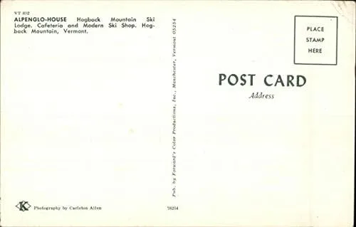 Miniatura 2 de Alpenglo-House, Hogback Mountain Marlboro, Vermont VT Original Vintage Postcard