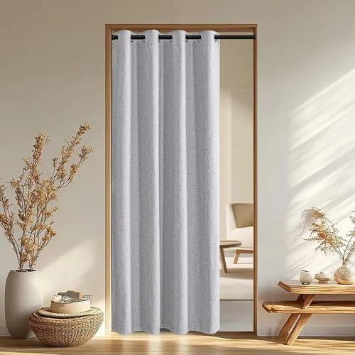 Miniatura 29 de IGEMAEVE Cortinas 100% opacas de 108 pulgadas de largo para dormitorio, juego de 2 paneles de cortinas opacas con bolsillo para barra y pestaña