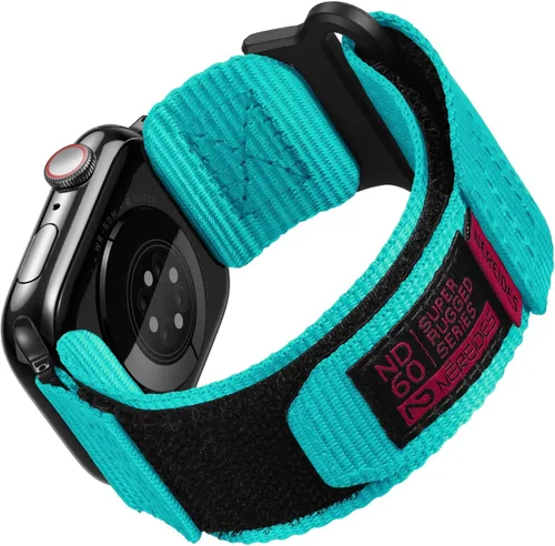 Miniatura 13 de Nereides Compatible con Correa de Apple Watch Ultra 3/2/1, Correa Deportiva de Nylon con Diseño Tejido para 49 mm (L, Negro)