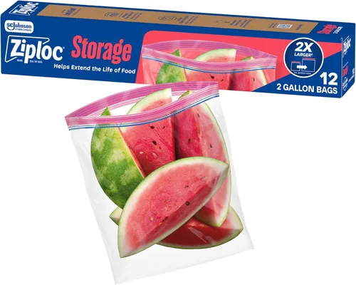 Ziploc Bolsas de almacenamiento, 12 unidades