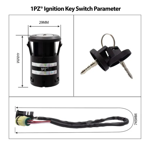 Miniatura 2 de 1PZ Interruptor de llave de encendido para Honda Foreman 450 500 520 Rancher 350 400 420 Rincon 650 680 Rubicon 500 520 1998-2024, interruptor