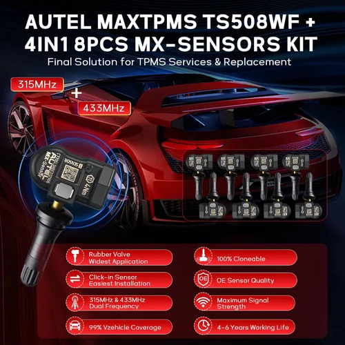 Miniatura 3 de Autel MaxiTPMS TS508WF Kit, herramienta de programación TPMS, actualización de Autel TS508/TS501/TS408, activar/volver a aprender todos