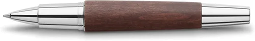Miniatura 3 de Faber-Castell e-motion Rollerball de Madera y Cromo - Marrón Oscuro Madera de pera marrón oscuro