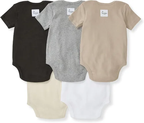 Miniatura 8 de Burt's Bees Baby Body de algodón orgánico – Bebé niño y niña manga corta y larga de una pieza, 5