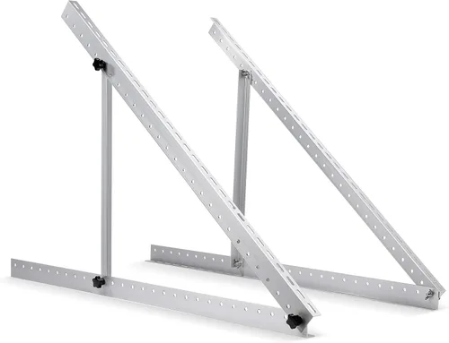 Miniatura 12 de BougeRV Soportes de montaje para panel solar ajustables de 28 pulgadas con patas inclinables plegables, soporte de montaje para paneles solares