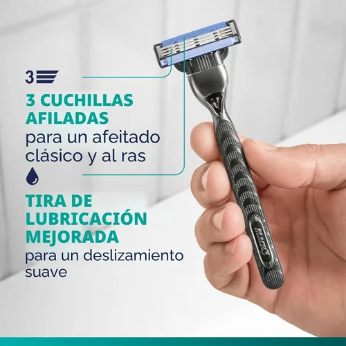 Miniatura 2 de Gillette Mach3 - Recambios de hoja de afeitar para hombre, 8 recambios de hoja de afeitar