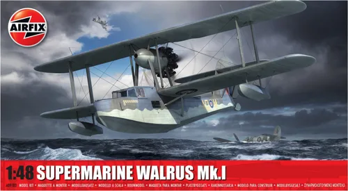 Miniatura 16 de Airfix Kit de avión modelo de regalo - A09183 Supermarine Walrus Mk.I, kits de modelo de avión de plástico para adultos y niños de 14 años, nivel