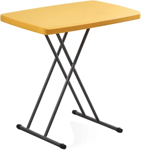 Mesa plegable para tarjetas, altura ajustable, mesa de actividades plegable personal para uso doméstico, picnic, fiesta, sin montaje (29.9 x 19.6 x