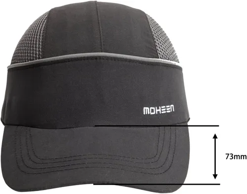 Miniatura 2 de MOHEEN Gorra de seguridad estilo gorra de béisbol con rayas reflectantes, ligera y transpirable, gorra de protección para la cabeza