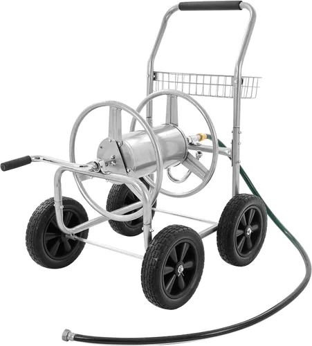 Miniatura 11 de VEVOR Carro de carrete de manguera, soporta hasta 175 pies de manguera de 5/8 pulgadas (manguera no incluida), carrito de manguera de agua