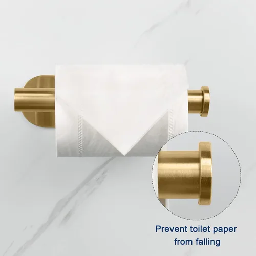 Miniatura 3 de NearMoon Soporte de papel higiénico autoadhesivo, Premium SUS304 de acero inoxidable engrosado, resistente a la oxidación, sin necesidad de taladrar