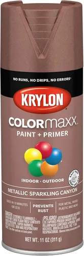 Miniatura 21 de Krylon K05599007 COLORmaxx Pintura en aerosol y base para uso en interiores y exteriores, color gris brillante para maquinaria, 12 onzas