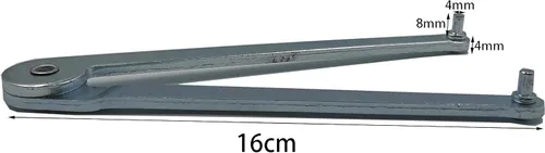 Miniatura 2 de Llave inglesa universal para amoladora angular ajustable para tuercas redondas con agujeros perforados (0.157 in)