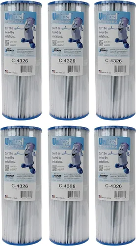 Miniatura 8 de Unicel C-4326 Cartucho de filtro de 25 pies cuadrados de repuesto para piscina, bañera de hidromasaje, spa con 106 pliegues