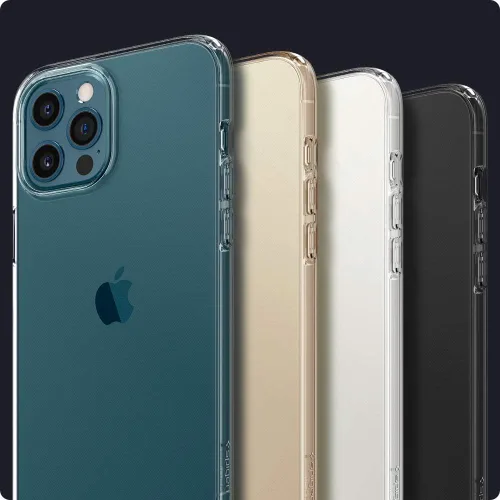 Miniatura 5 de Spigen Funda de cristal líquido compatible con iPhone 12 Pro y compatible con iPhone 12, transparente