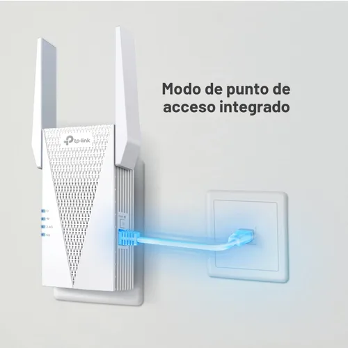 Miniatura 6 de TP-Link Extensor de alcance WiFi 6 AX3000 Elección del editor de PCMag Repetidor inalámbrico de doble banda con puerto Ethernet Hasta 2400