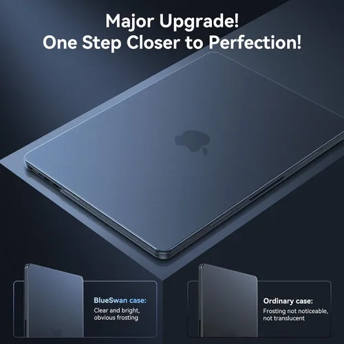 Miniatura 3 de BlueSwan Funda para MacBook Air de 13 pulgadas, M5 M4 M3 M2 2026-2022 A3449 A3240 A3113 A2681, 100% color oficial, resistente a los arañazos, fácil