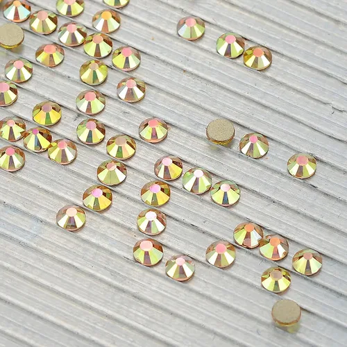 Miniatura 4 de Towenm 720 diamantes de imitación de cristal con parte trasera plana, SS20 de 0.189 in, cristales de cristal de parte trasera plana no termofijos