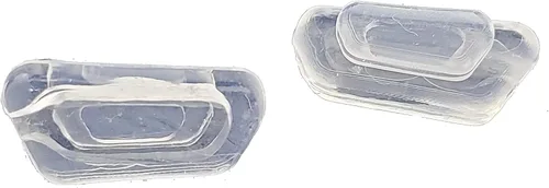 Miniatura 2 de 3 pares de almohadillas de silicona de repuesto para la nariz, cámara de aire, ultra cómodas, deslizantes, 0.512 in x 0.276 in para lentes de sol