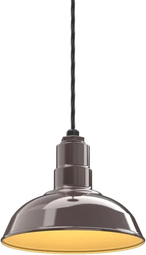Miniatura 50 de Steel Lighting Co. El Segundo - Lámpara de granero Colgante montado en el techo Domo de 12 pulgadas Vástago de 12 pulgadas Luz de acero