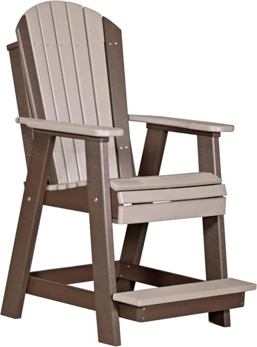 Miniatura 32 de LuxCraft Silla Balcón - Altura del mostrador - Aruba sobre Negro