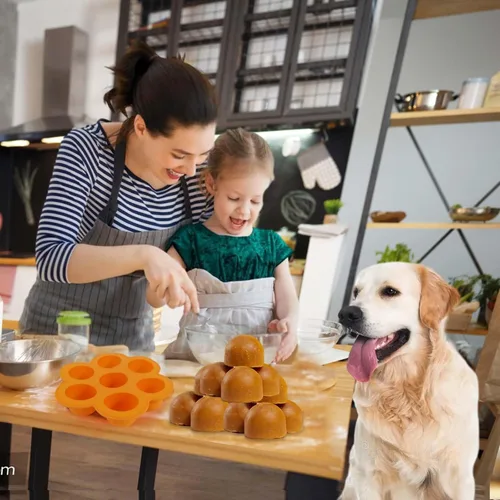 Miniatura 4 de Vodolo Molde de golosinas para perros congelados, grande para marionetas con tapa, moldes de silicona para congelar, golosinas de recarga congeladas