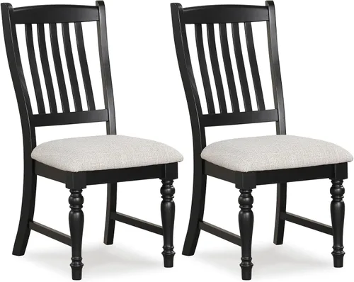 Miniatura 12 de Giantex Juego de 4 sillas de comedor de madera, sillas de cocina de granja con marco de madera maciza, carga máxima de 355 libras, sillas laterales