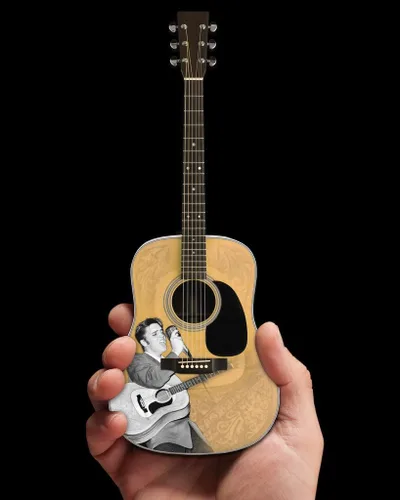 Miniatura 3 de AXE HEAVEN Licencia Elvis Presley '55 Tribute Acoustic Mini Guitarra Réplica (EP-360)