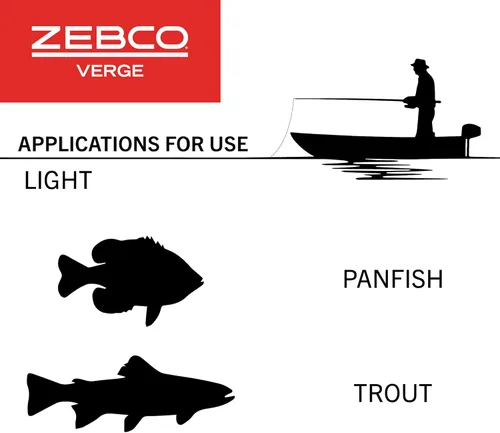 Miniatura 6 de Zebco Verge Spinning Fishing Reel, Right or Left-Hand Retrieve, Pre-Spooled with Zebco Fishing Line, All-Metal Gears, TRU Balance Rotor, Black