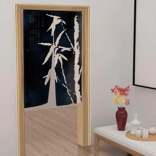 Miniatura 5 de Leowefowa Noren - Cortina japonesa para puerta, cortina de puerta de estilo japonés, tapiz de puerta para cocina, decoración del hogar, 33.5