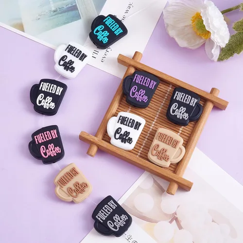 Miniatura 4 de 14 Piezas Cuentas de Silicona Lindas DIY Cuentas de Silicona a Granel Utilizadas para DIY para Hacer Varias Manualidades, Bolígrafo con Cuentas