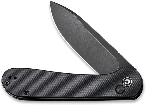 Miniatura 3 de CIVIVI C2103A Elementum - Navaja de bolsillo plegable con hoja de 3.47" 14C28N, mango de G10, con bloqueo de botón para EDC (Negro)