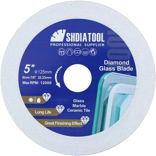 Miniatura 29 de SHDIATOOL Disco de corte de diamante de vidrio de 2 pulgadas, rueda de corte ultradelgada para azulejos de cerámica, porcelana y mármol de 50 mm
