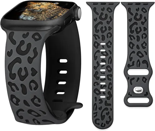 Miniatura 11 de Correa de silicona compatible con correas de Apple Watch de 1.614 in, 1.575 in, 1.654 in (S10/11) 1.496 in para mujer, correas para iWatch SE Series