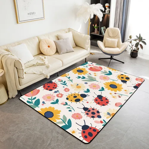 Miniatura 17 de Erosebridal Cowboys - Alfombra antideslizante de 3 x 5 pies, alfombra de caballos occidentales, tapete decorativo para interiores, montañas
