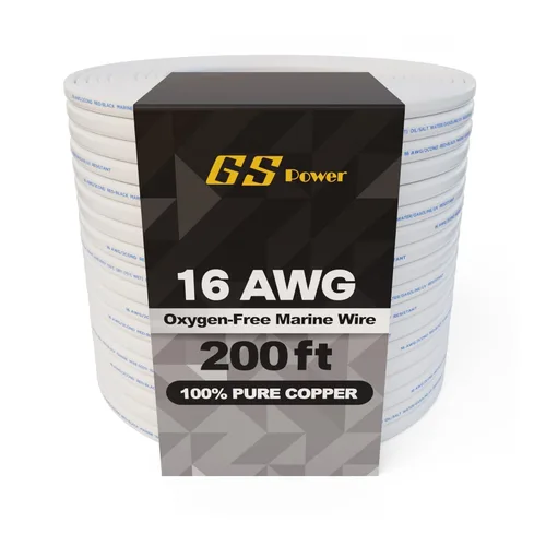 Miniatura 9 de GS Power 50 pies de alambre dúplex marino, alambre calibre 14, cable eléctrico para barco de cobre estañado libre de oxígeno 14 AWG, cable eléctrico
