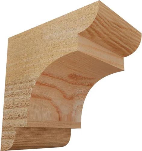 Miniatura 22 de Ekena Millwork COR04X12X12NEB00RWR 4 pulgadas de ancho x 12 pulgadas de profundidad x 12 pulgadas de alto New Brighton Rough Sawn Corbel, cedro rojo