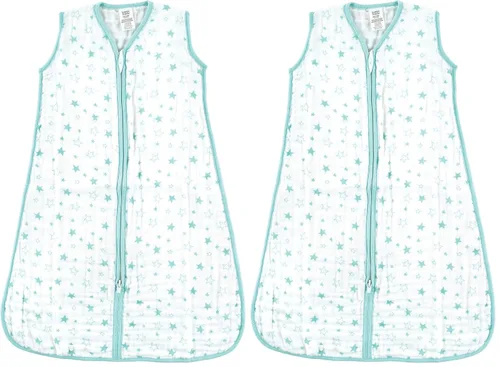 Miniatura 8 de Luvable Friends - Saco de dormir para bebé sin mangas, diseño unisex, Saco de dormir sin mangas de muselina de algodón, 0-6 meses