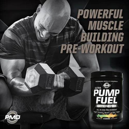 Miniatura 6 de PMD Sports Pump Fuel Ultra Sin Cafeína - Polvo Premium de Preentrenamiento y Bombeo Muscular, Mayor Enfoque, Resistencia y Recuperación, Creatina