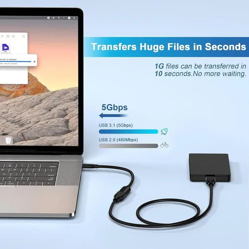 Miniatura 2 de Cable adaptador USB a USB C tipo C OTG cable para iPhone 17e 17 Pro Max 17 Pro 17 Air 16 Plus 15, USB A hembra a USB C macho OTG cable adaptador
