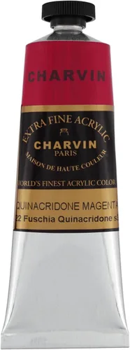 Miniatura 152 de Charvin Pintura acrílica profesional extrafina – verde absenta, tubo de 2.1 fl oz, pigmentos de triple fresado, resistente a la luz, pinturas